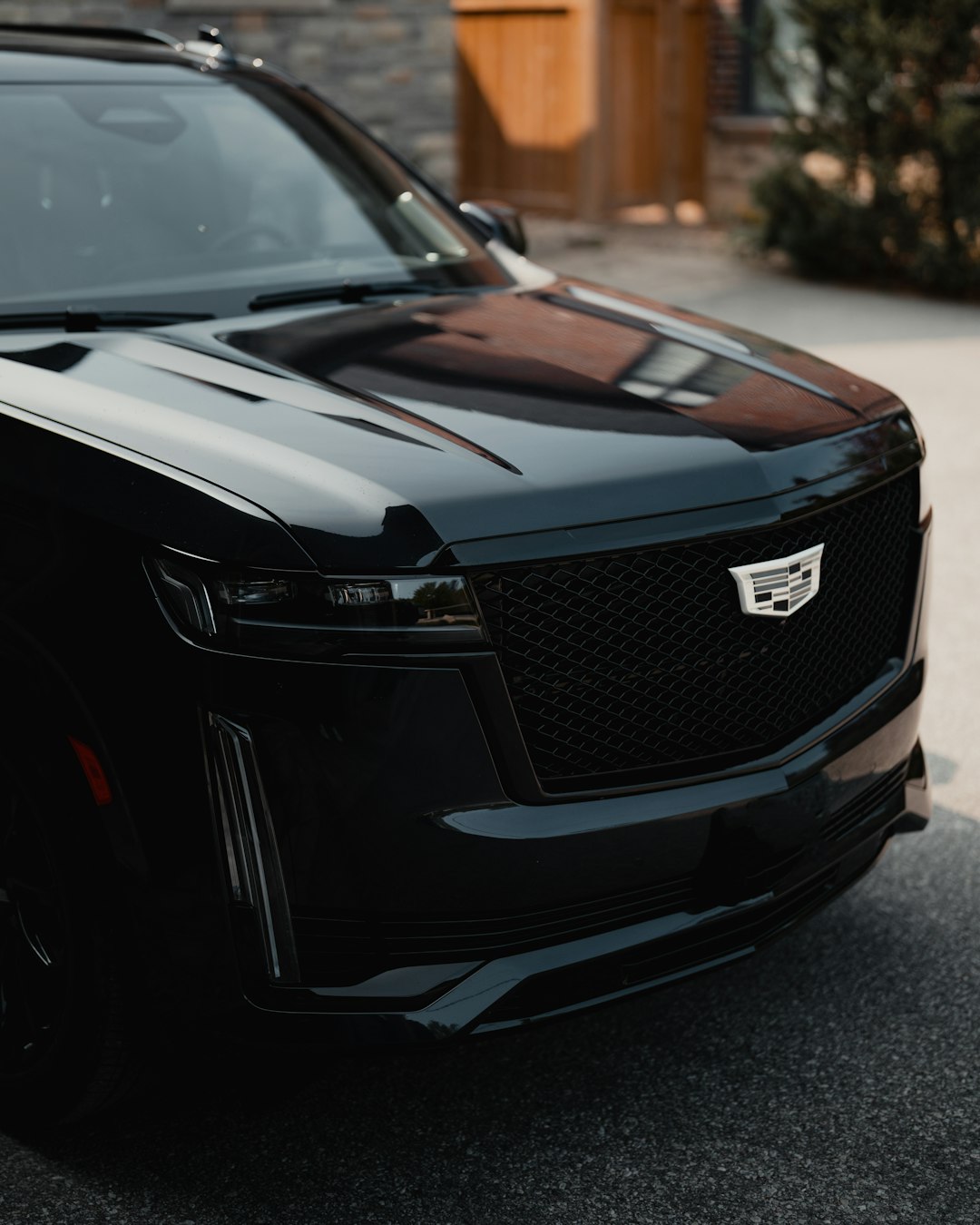 Mountain roads with luxury car
