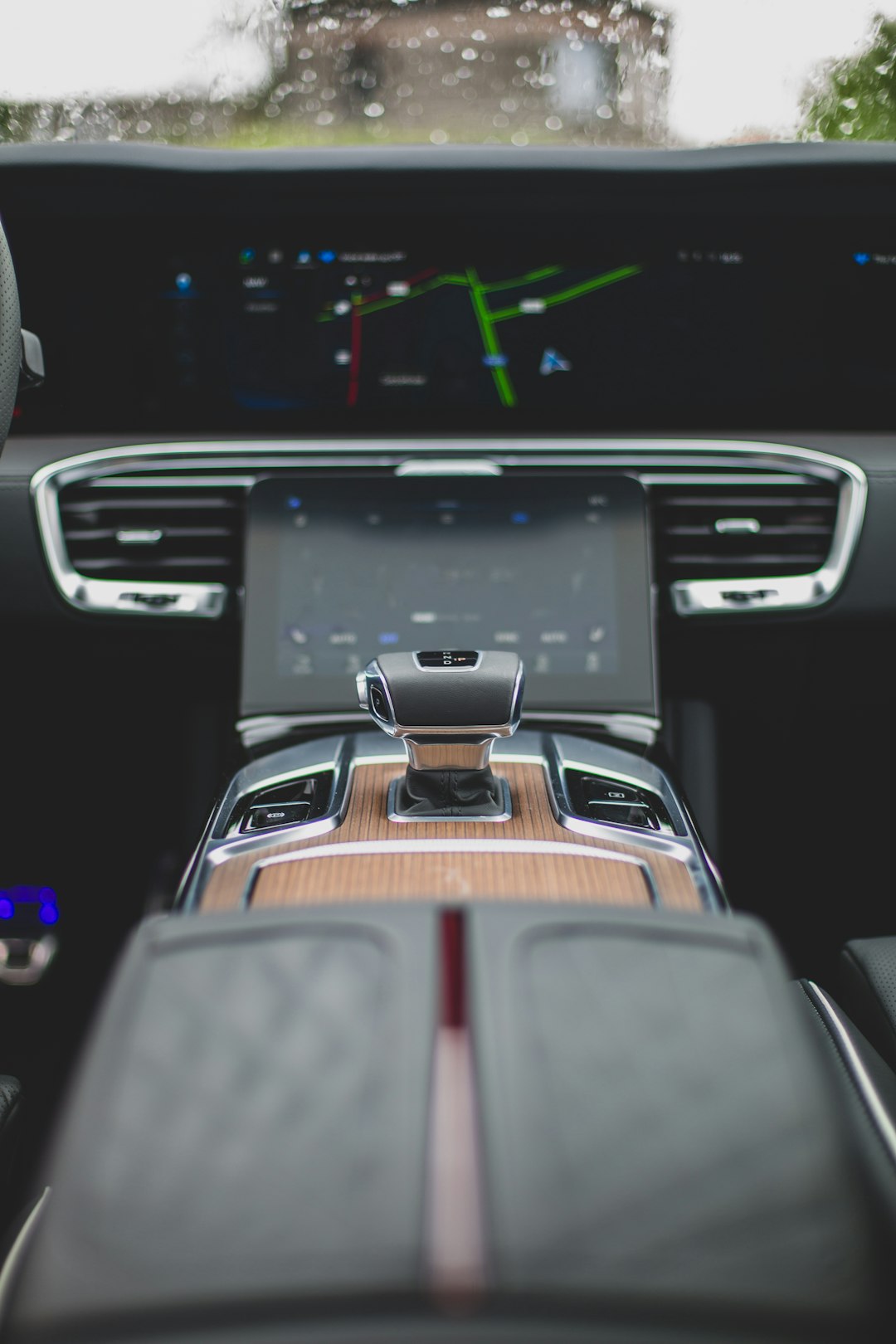 Advanced entertainment system in a luxury SUV